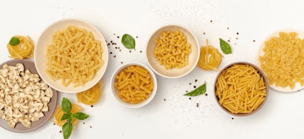 Les différents types de pâtes