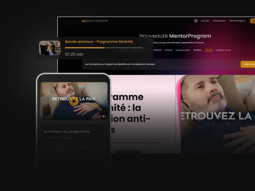 programme sérénité MentorShow